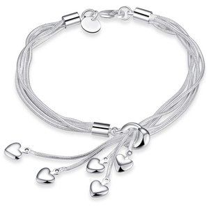 Women's Fashion 5-Line Chain & ❤️’s Bracelet